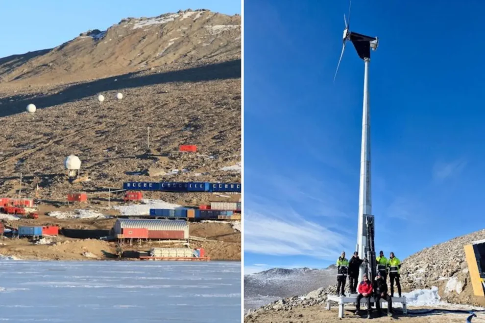 Norway erects its first wind turbine in Antarctica