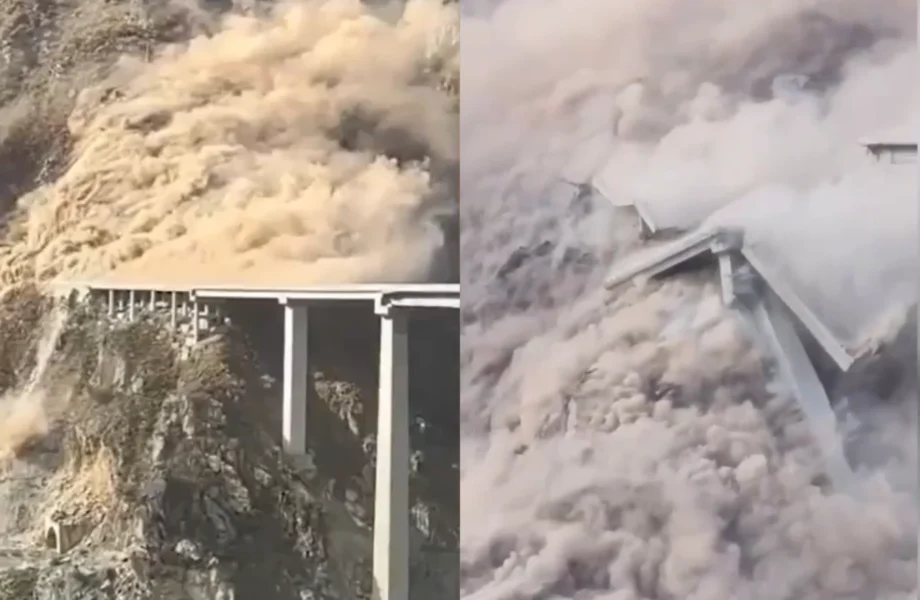 Bridge collapses less than a year after completion