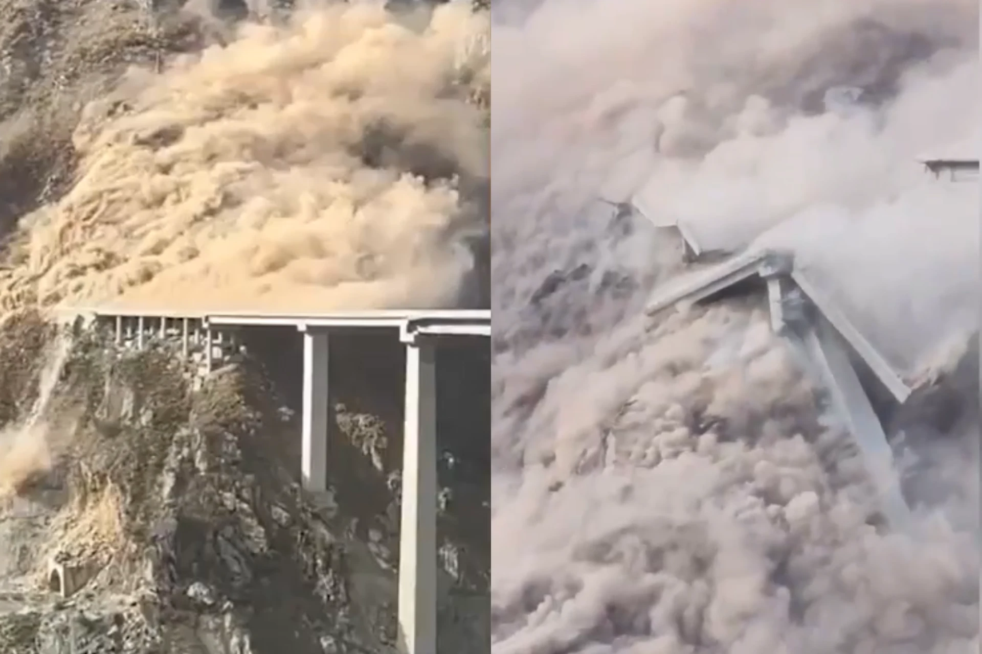 Bridge collapses less than a year after completion