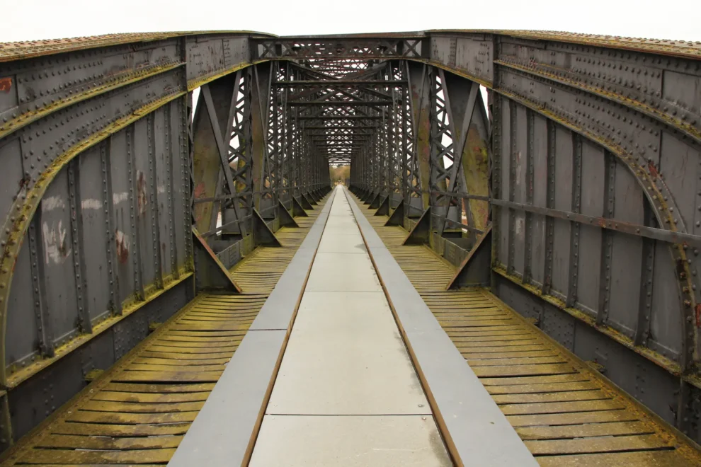 Historic bridge collapses, falls into river